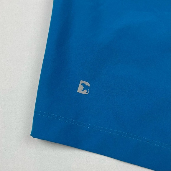 Bear Bottom Mens Lined Gym Shorts Sz Medium Blue Elastic Waist Pockets B6 - Picture 4 of 8